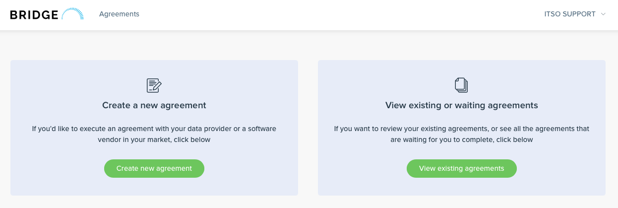 Agreements dashboard
